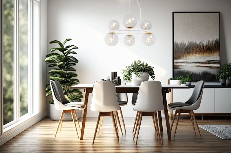 Lampa sufitowa wisząca Light Home LH Aura 6x E14 40W biały/złoty klosz transparentny 1szt.