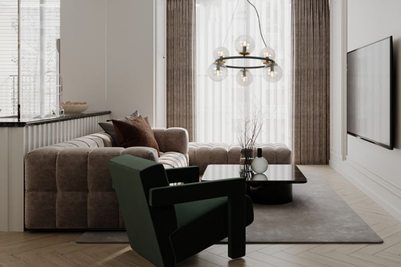 Lampa sufitowa wisząca Light Home LH Aura 6x E14 40W czarny/złoty klosz transparentny 1szt.
