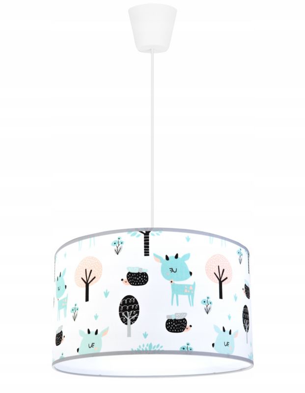 Lampa sufitowa wisząca Light Home LH Bambi dziecięca 1x E27 60W 35cm niebieska 1szt.