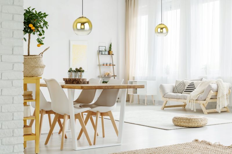 Lampa sufitowa wisząca Light Home LH Bergen Gold 1x E27 60W klosz 20cm złoty 1szt.