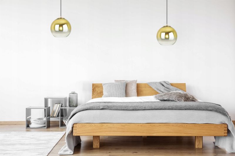 Lampa sufitowa wisząca Light Home LH Bergen Gold 1x E27 60W klosz 20cm złoty 1szt.