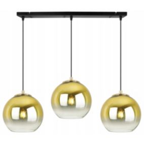 Lampa sufitowa wisząca Light Home LH Bergen Gold 3x E27 60W klosz 15cm złoty 1szt.