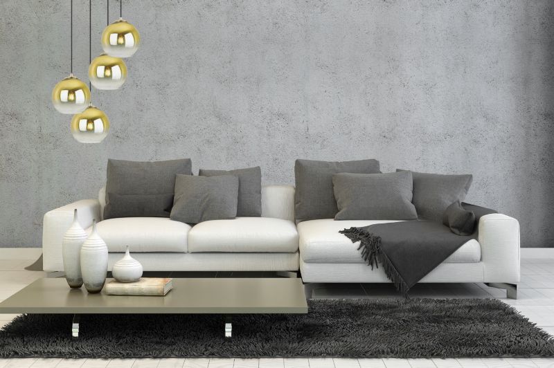 Lampa sufitowa wisząca Light Home LH Bergen Gold 4x E27 60W okrągły klosz 20cm złoty 1szt.