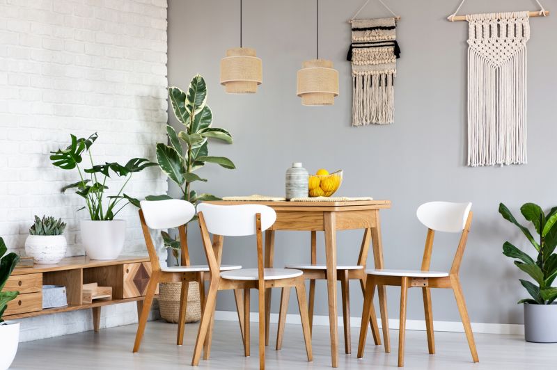 Lampa sufitowa wisząca Light Home LH Boho 2x E27 60W abażur juta czarny/beżowy 1szt.
