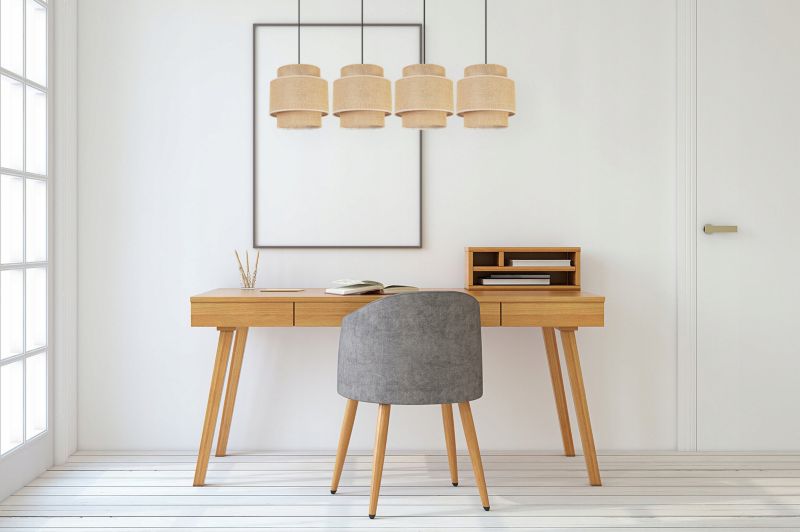 Lampa sufitowa wisząca Light Home LH Boho Juta 4x E27 60W naturalny 1szt.