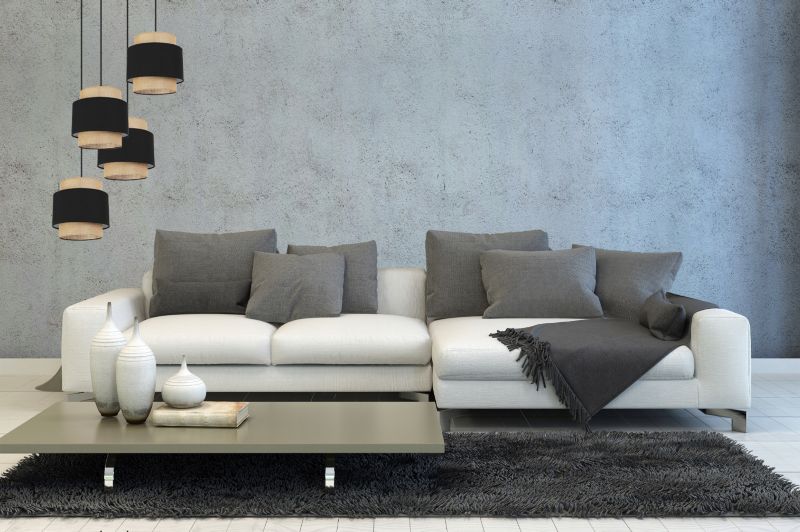 Lampa sufitowa wisząca Light Home LH Boho Juta 4x E27 60W okrągły czarny 1szt.