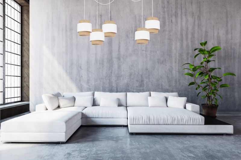 Lampa sufitowa wisząca Light Home LH Boho Juta 5x E27 60W biały 1szt.