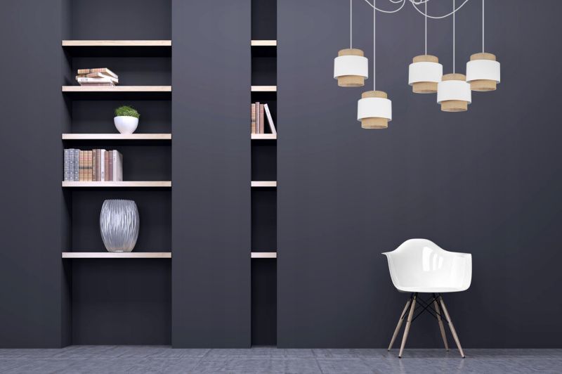 Lampa sufitowa wisząca Light Home LH Boho Juta 5x E27 60W biały 1szt.