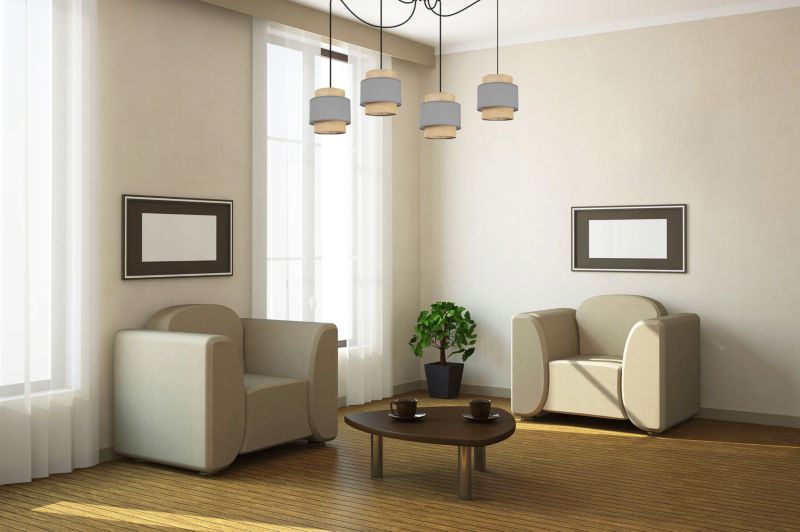 Lampa sufitowa wisząca Light Home LH Boho Juta Pająk 4x E27 60W szary 1szt.