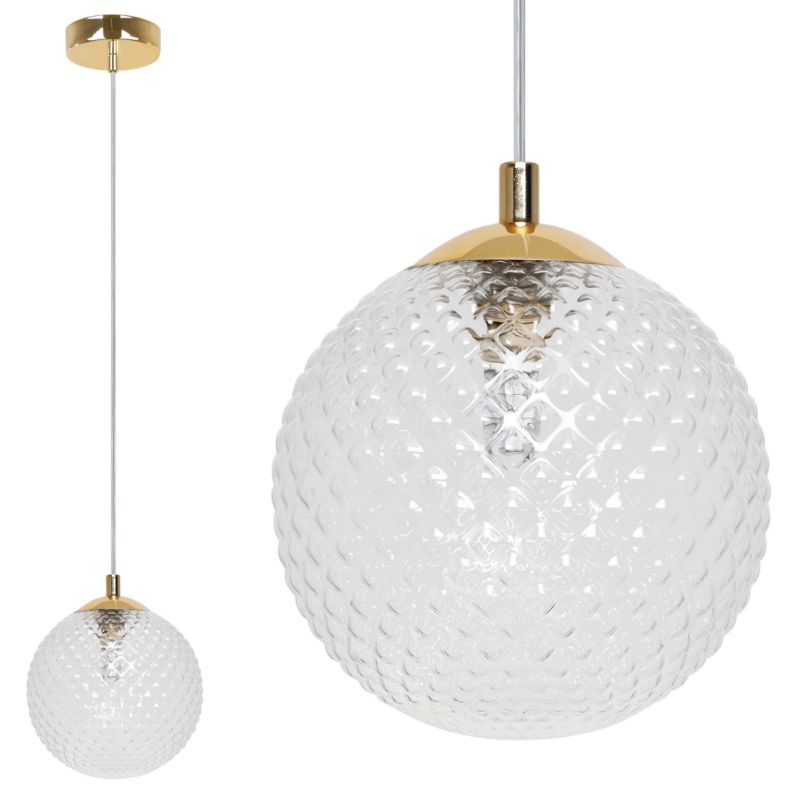 Lampa sufitowa wisząca Light Home LH Cannes 1x G9 klosz 15cm bezbarwny 1szt.