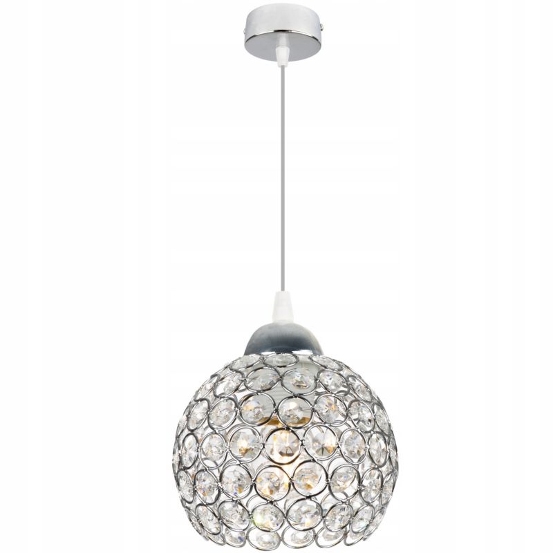 Lampa sufitowa wisząca Light Home LH Crystal 1x E27 60W biały 1szt.