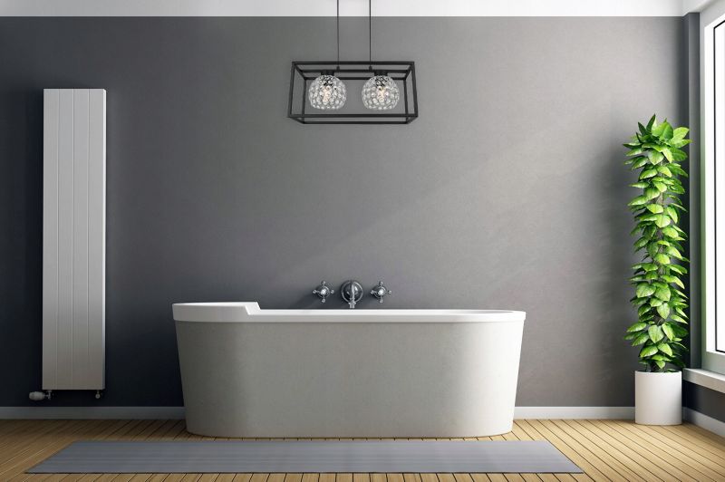 Lampa sufitowa wisząca Light Home LH Crystal Cage 2x E27 60W kryształki czarny/srebrny 1szt.