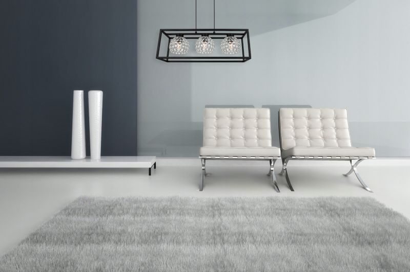 Lampa sufitowa wisząca Light Home LH Crystal Cage 3x E27 60W kryształki czarny/srebrny 1szt.
