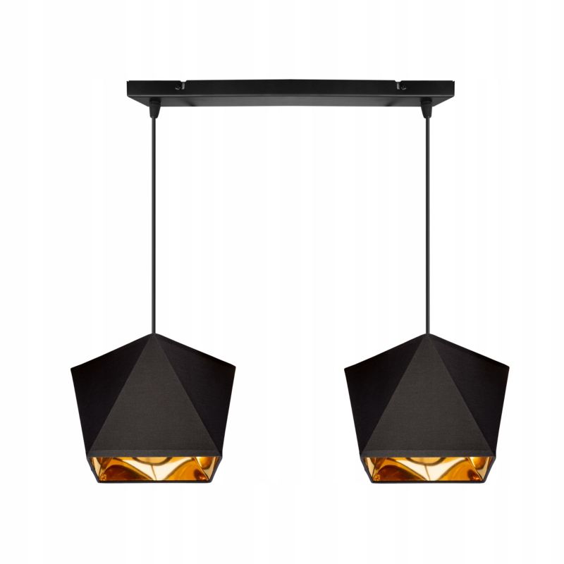 Lampa sufitowa wisząca Light Home LH Diamond 2x E27 60W czarny 1szt.
