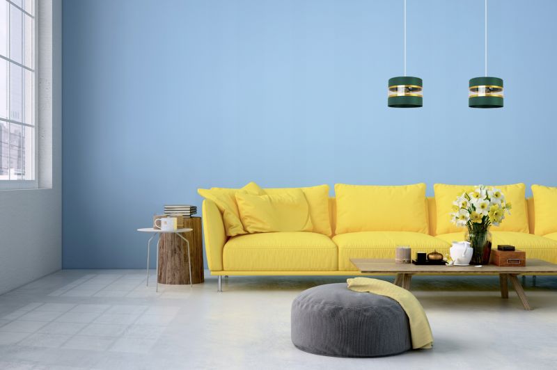 Lampa sufitowa wisząca Light Home LH Elegance Gold 1x E27 60W zielony/biały 1szt.