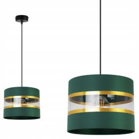Lampa sufitowa wisząca Light Home LH Elegance Gold 1x E27 60W zielony/czarny 1szt.