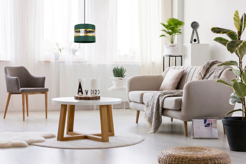 Lampa sufitowa wisząca Light Home LH Elegance Gold 1x E27 60W zielony/czarny 1szt.