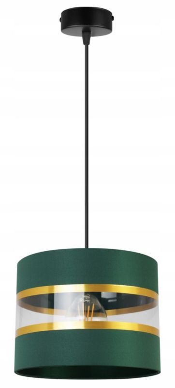 Lampa sufitowa wisząca Light Home LH Elegance Gold 1x E27 60W zielony/czarny 1szt.