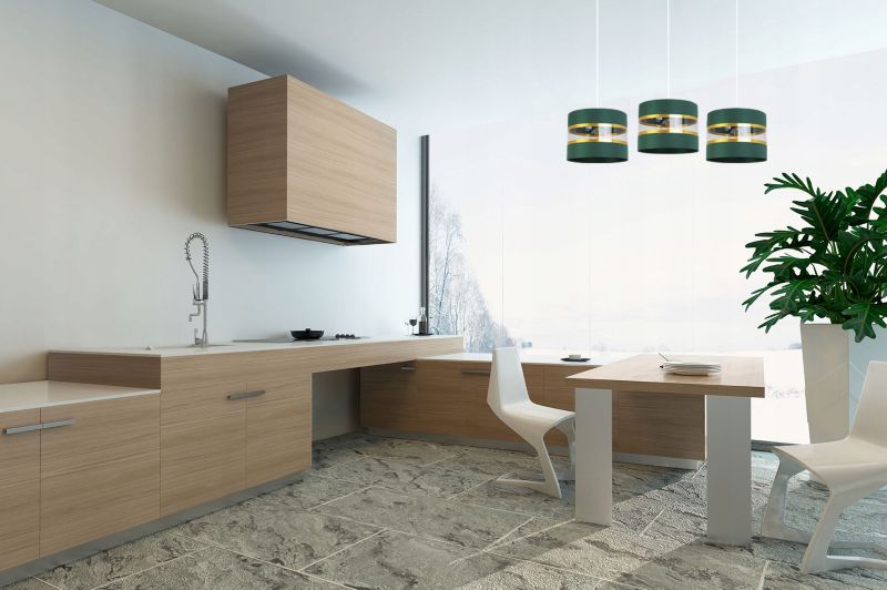 Lampa sufitowa wisząca Light Home LH Elegance Gold 3x E27 60W zielony/biały 1szt.