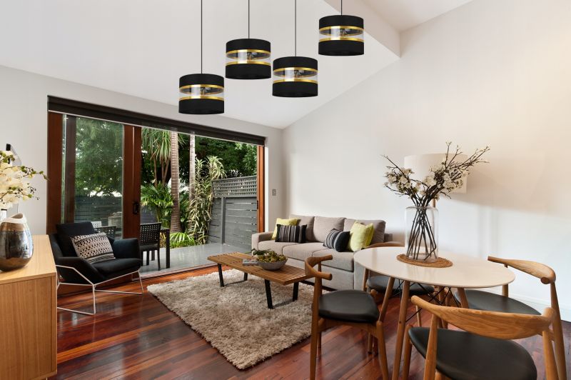 Lampa sufitowa wisząca Light Home LH Elegance Gold 4x E27 60W czarny 1szt.