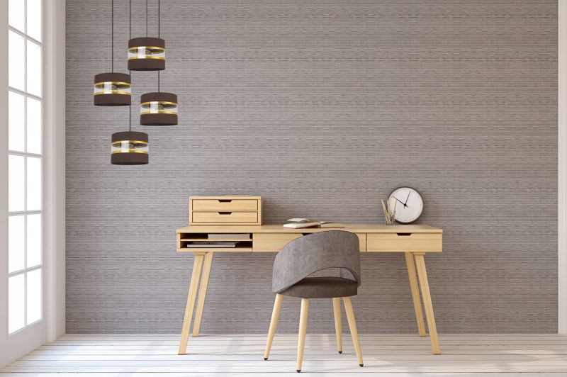 Lampa sufitowa wisząca Light Home LH Elegance Gold 4x E27 60W okragły brązowy/czarny 1szt.