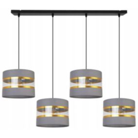 Lampa sufitowa wisząca Light Home LH Elegance Gold 4x E27 60W szary/czarny 1szt.