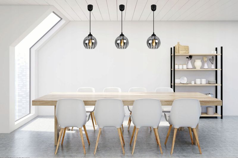 Lampa sufitowa wisząca Light Home LH Eliza 1x E27 60W czarny/szary 1szt.