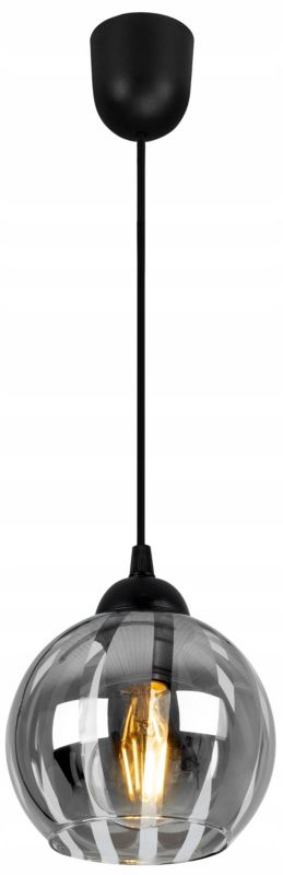 Lampa sufitowa wisząca Light Home LH Eliza 1x E27 60W czarny/szary 1szt.