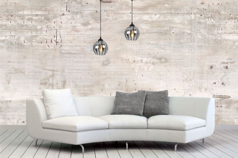 Lampa sufitowa wisząca Light Home LH Eliza 2x E27 60W czarny/szary 1szt.