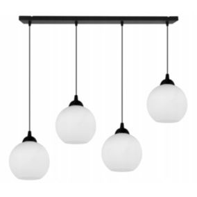 Lampa sufitowa wisząca Light Home LH Eliza 4x E27 60W czarny/biały 1szt.