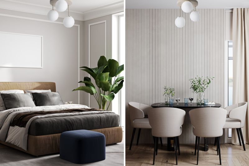 Lampa sufitowa wisząca Light Home LH Eliza Florence 1x E14 kaszmirowy/złoty 1szt.
