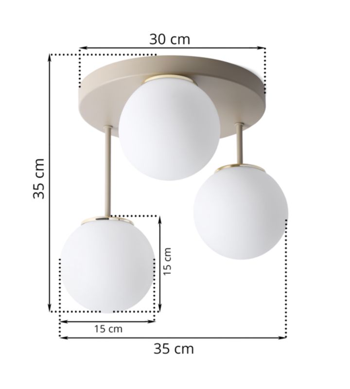 Lampa sufitowa wisząca Light Home LH Eliza Florence 1x E14 kaszmirowy/złoty 1szt.