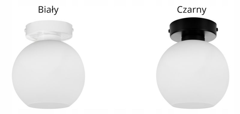 Lampa sufitowa wisząca Light Home LH Eliza kinkiet prosty 1x E27 60W czarny/biały 1szt.