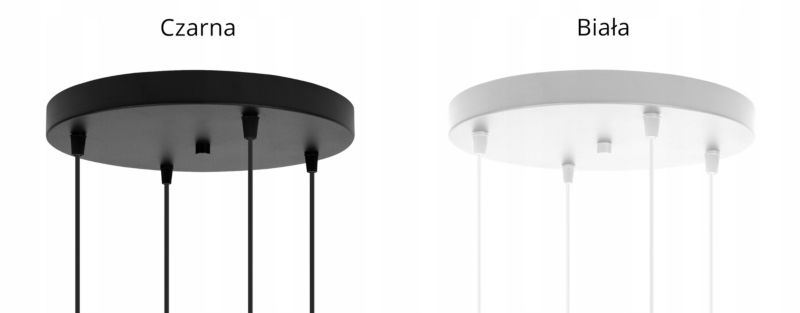 Lampa sufitowa wisząca Light Home LH Eliza okrągła 4x E27 60W czarny/biały 1szt.