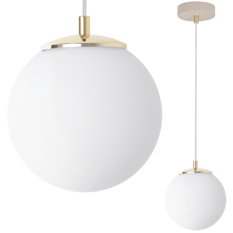 Lampa sufitowa wisząca Light Home LH Florence 1x E14 biały/kaszmirowy/złoty 1szt.