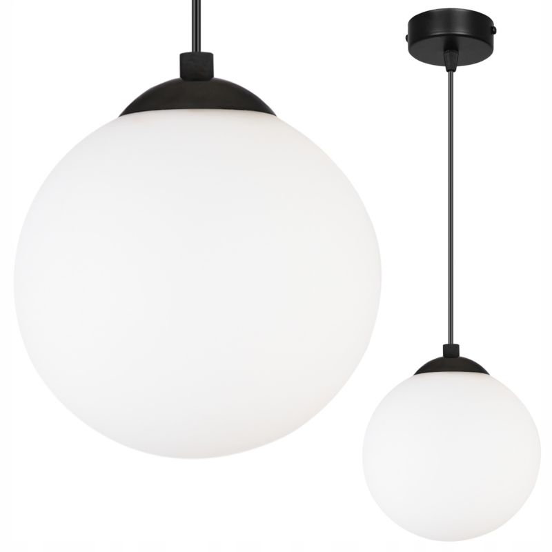 Lampa sufitowa wisząca Light Home LH Florence 1x E27 60W czarny/biały 15cm 1szt.