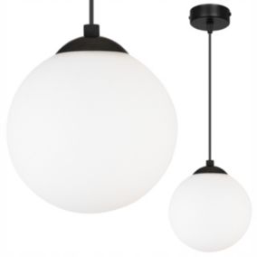 Lampa sufitowa wisząca Light Home LH Florence 1x E27 60W czarny/biały 15cm 1szt.