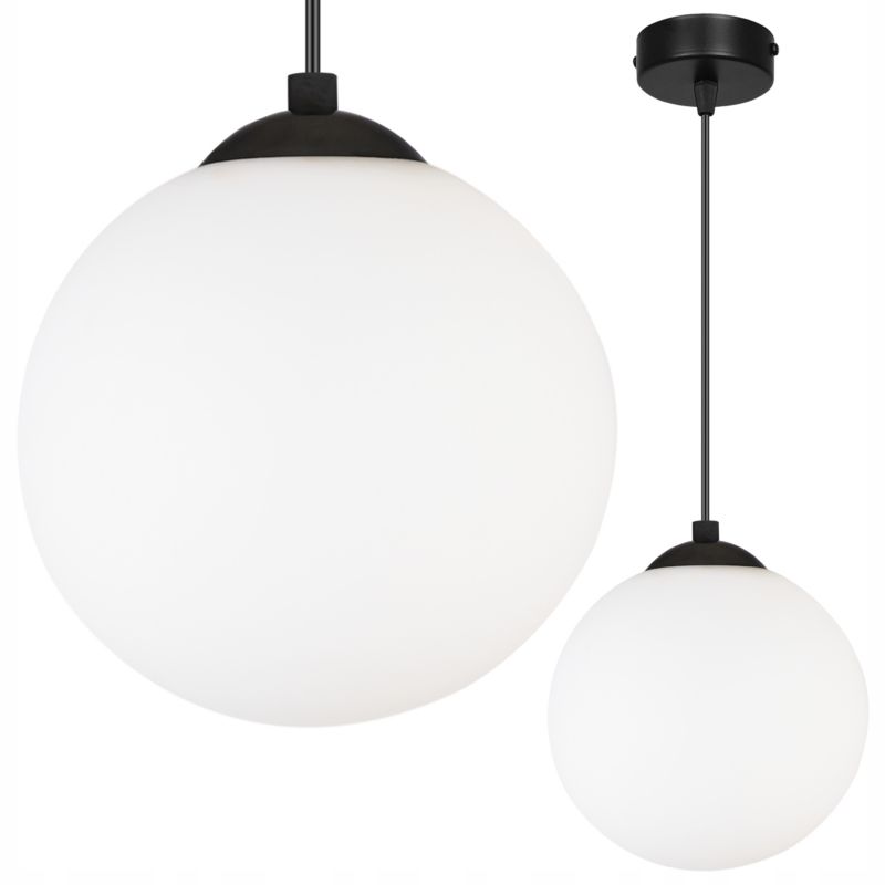 Lampa sufitowa wisząca Light Home LH Florence 1x E27 60W czarny/biały 18cm 1szt.