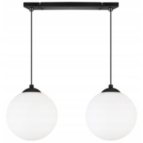Lampa sufitowa wisząca Light Home LH Florence 2x E27 60W czarny 18cm 1szt.