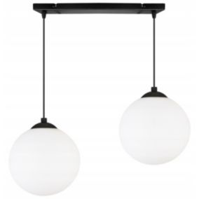 Lampa sufitowa wisząca Light Home LH Florence 2x E27 60W czarny/biały 18cm 1szt.