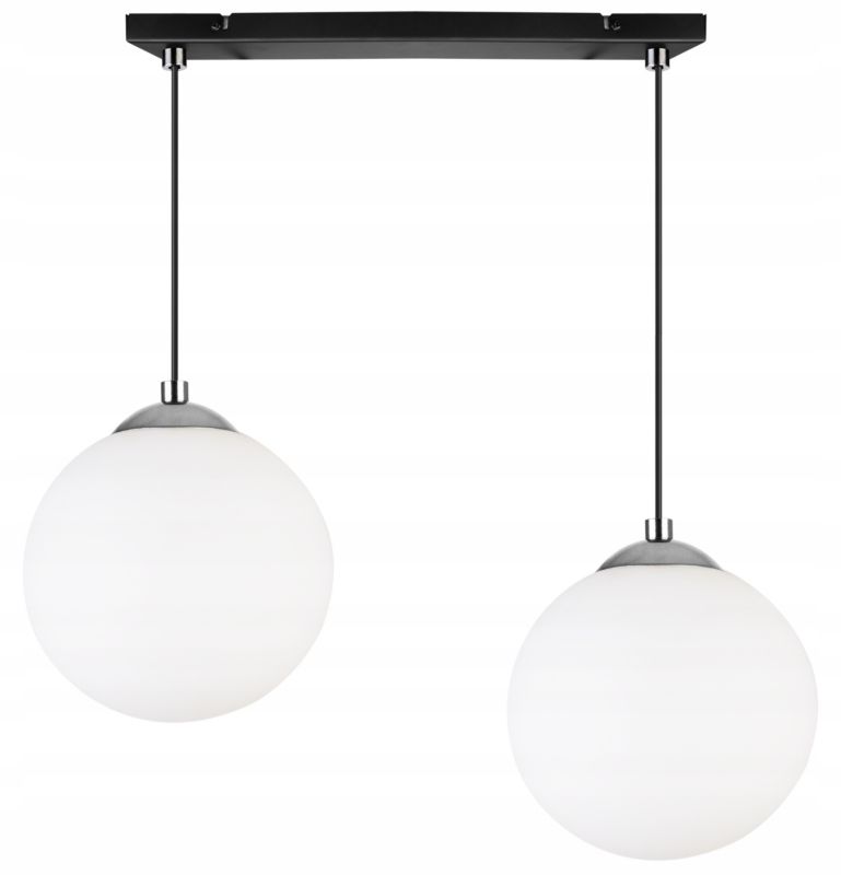 Lampa sufitowa wisząca Light Home LH Florence 2x E27 60W czarny/chrom 18cm 1szt.