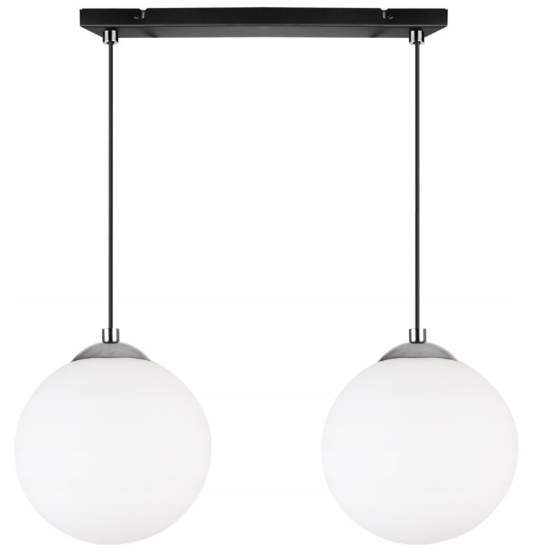 Lampa sufitowa wisząca Light Home LH Florence 2x E27 60W czarny/chrom 18cm 1szt.