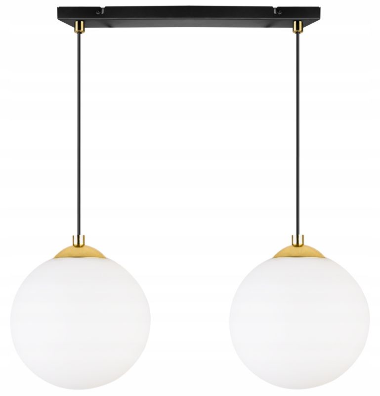 Lampa sufitowa wisząca Light Home LH Florence 2x E27 60W czarny/złoty 18cm 1szt.
