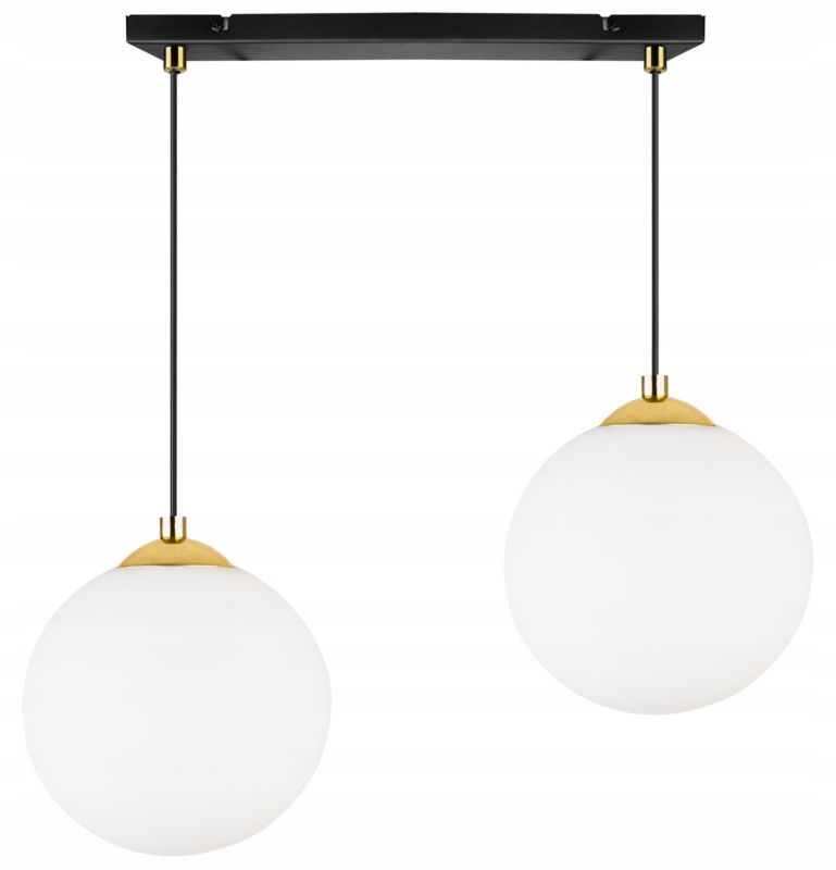 Lampa sufitowa wisząca Light Home LH Florence 2x E27 60W czarny/złoty 18cm 1szt.