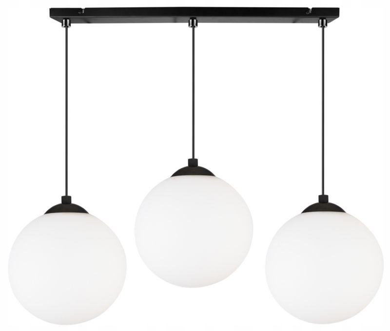 Lampa sufitowa wisząca Light Home LH Florence 3x E27 60W czarny 18cm 1szt.