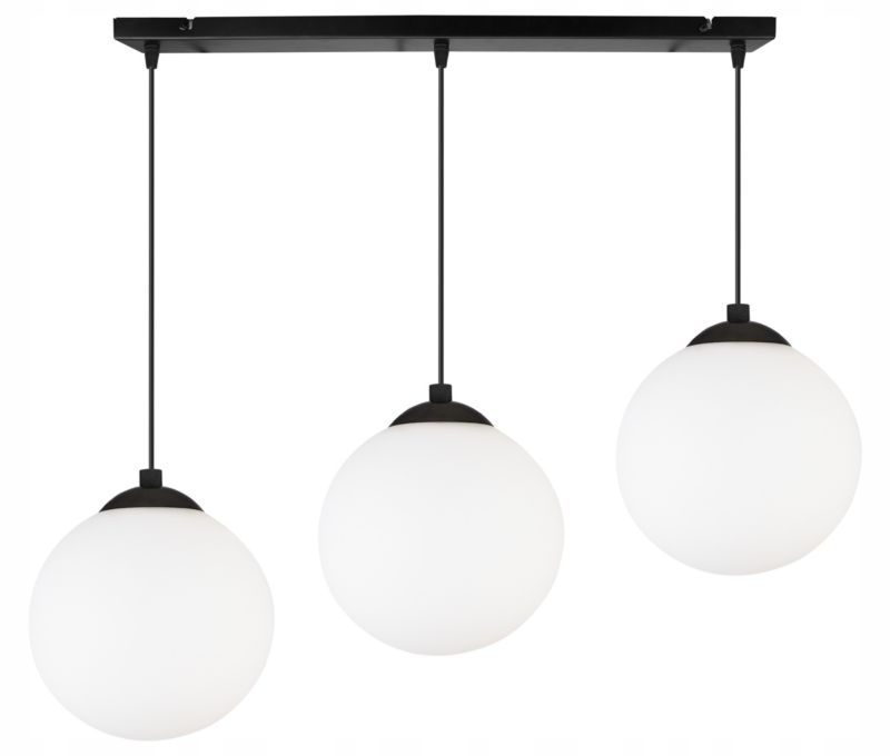 Lampa sufitowa wisząca Light Home LH Florence 3x E27 60W czarny/biały 15cm 1szt.