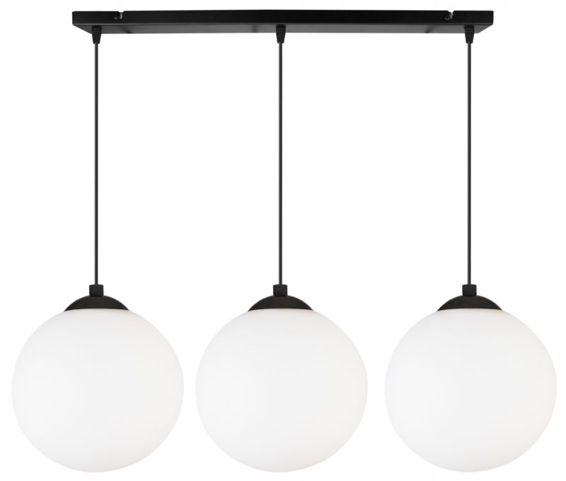 Lampa sufitowa wisząca Light Home LH Florence 3x E27 60W czarny/biały 18cm 1szt.