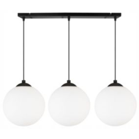 Lampa sufitowa wisząca Light Home LH Florence 3x E27 60W czarny/biały 18cm 1szt.