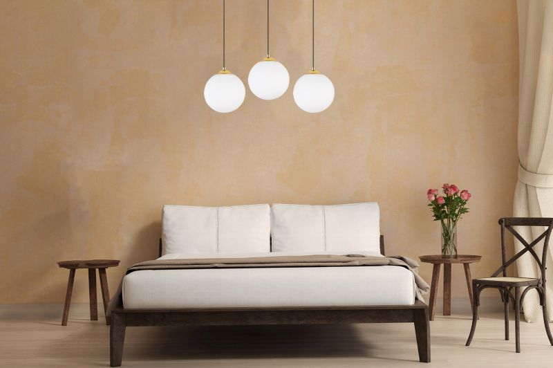 Lampa sufitowa wisząca Light Home LH Florence 3x E27 60W czarny/złoty 18cm 1szt.