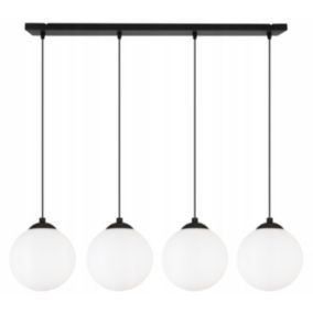 Lampa sufitowa wisząca Light Home LH Florence 4x E27 60W czarny/biały 15cm 1szt.